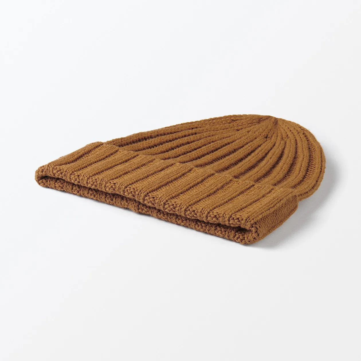 Non-Itchy Wool Ribbed Beanie