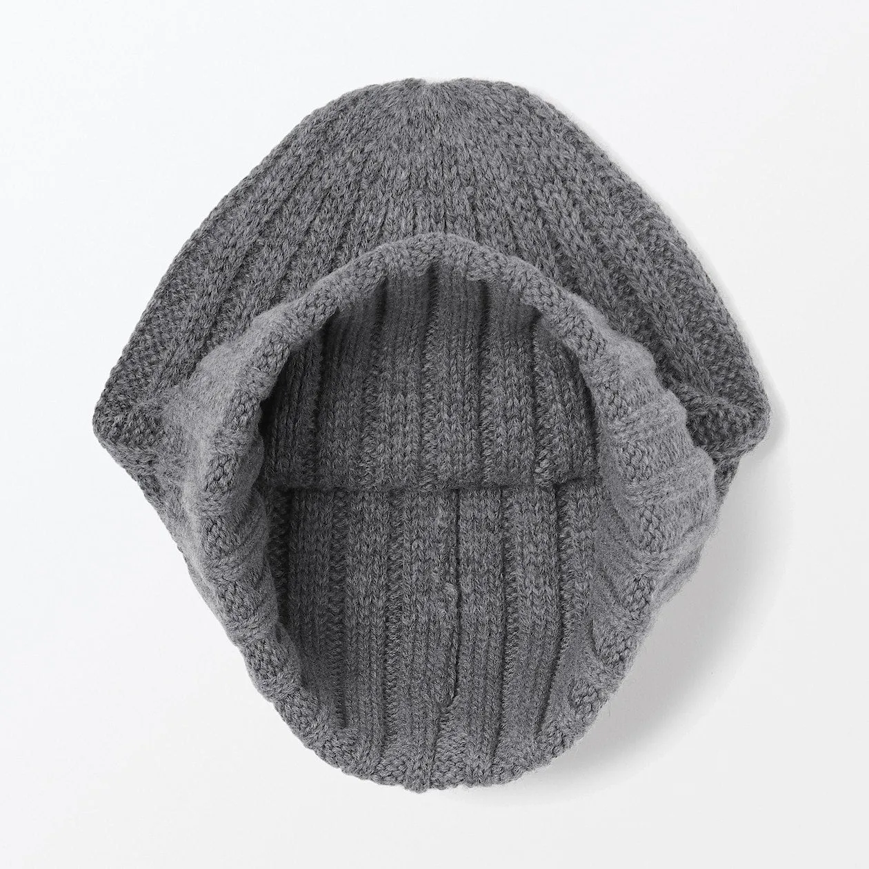 Non-Itchy Wool Ribbed Beanie