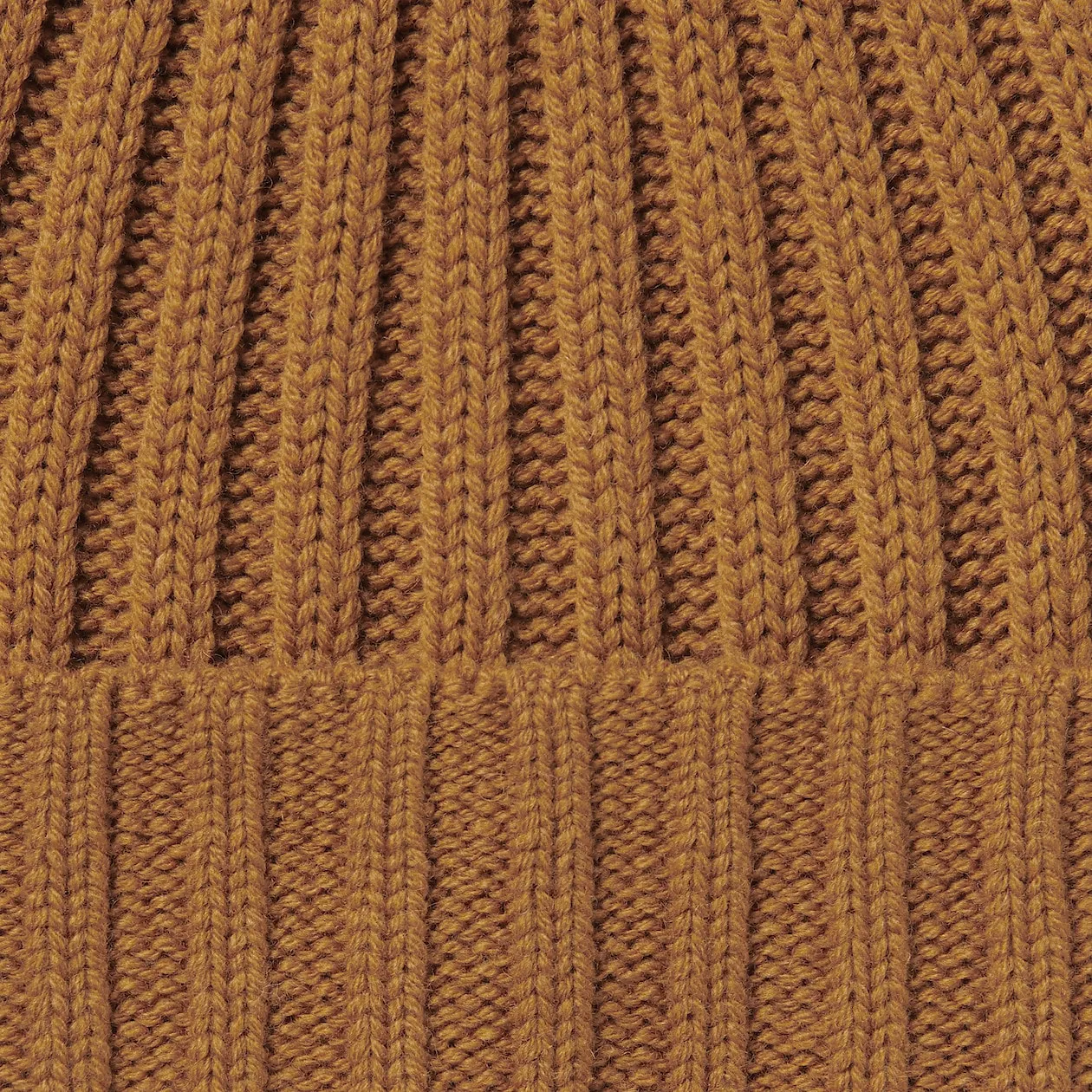 Non-Itchy Wool Ribbed Beanie