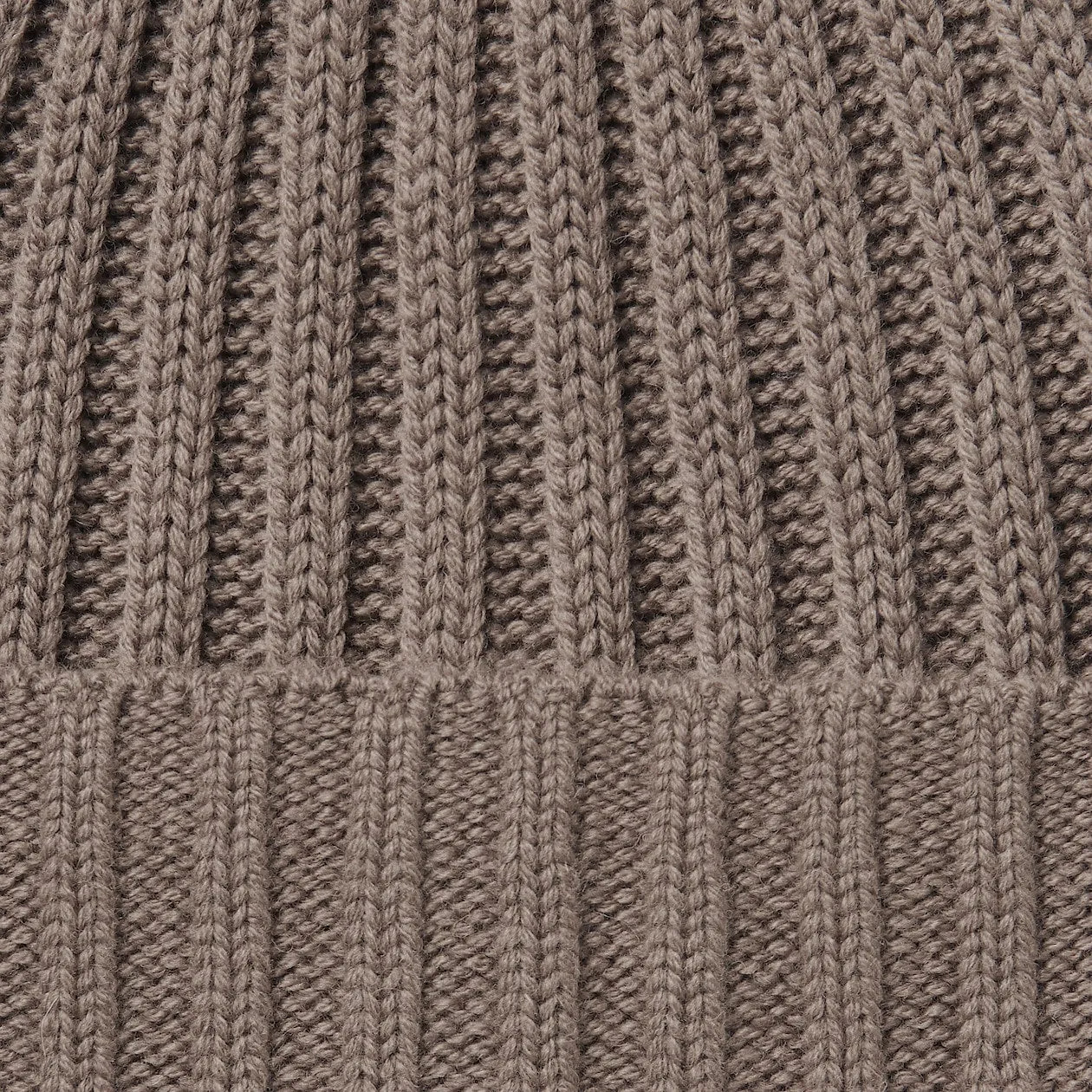 Non-Itchy Wool Ribbed Beanie