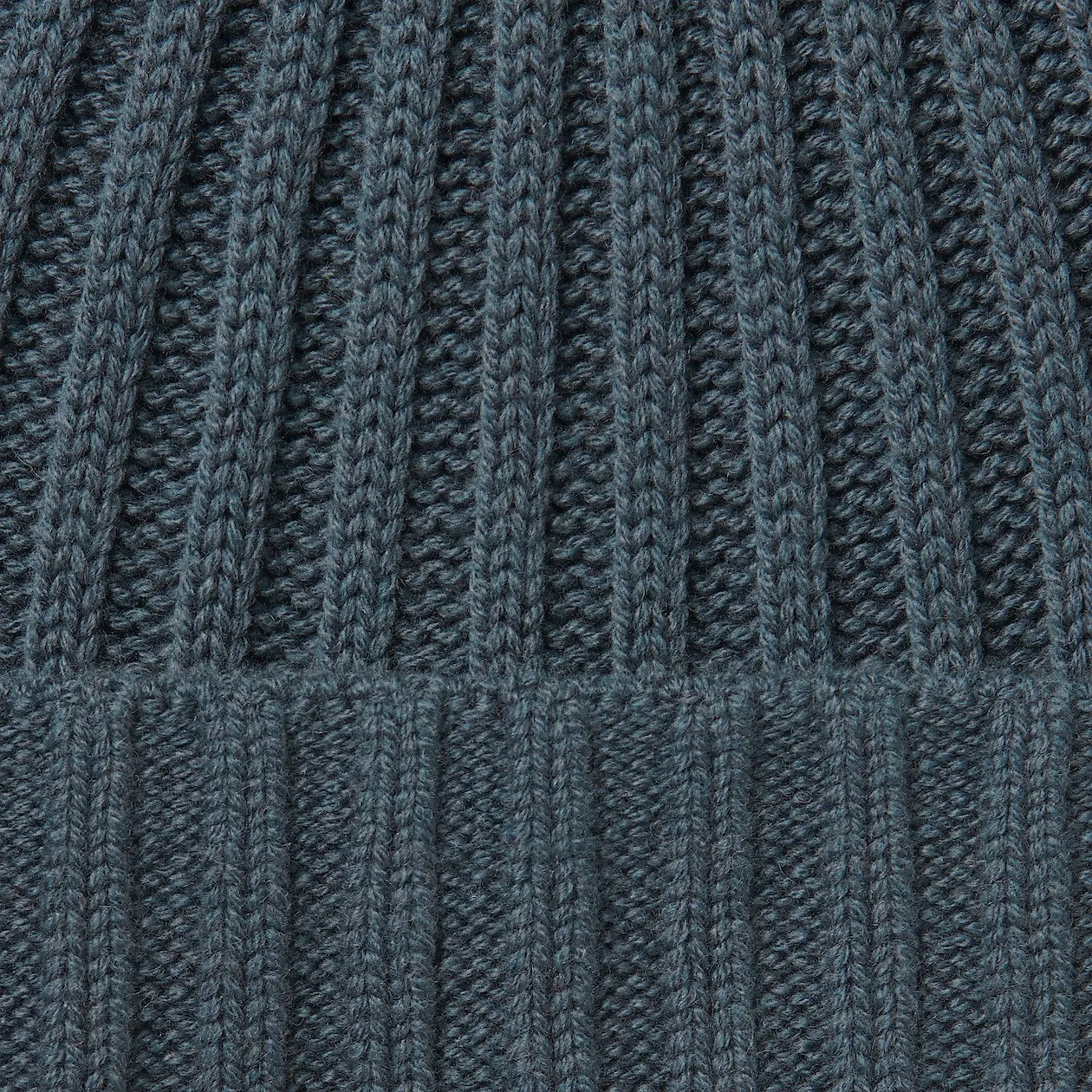 Non-Itchy Wool Ribbed Beanie