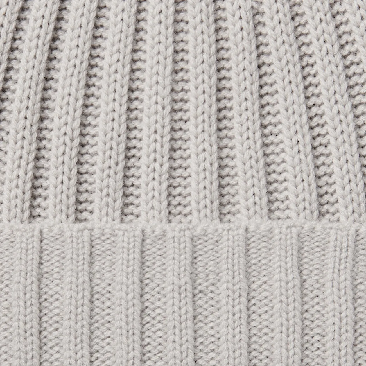 Non-Itchy Wool Ribbed Beanie