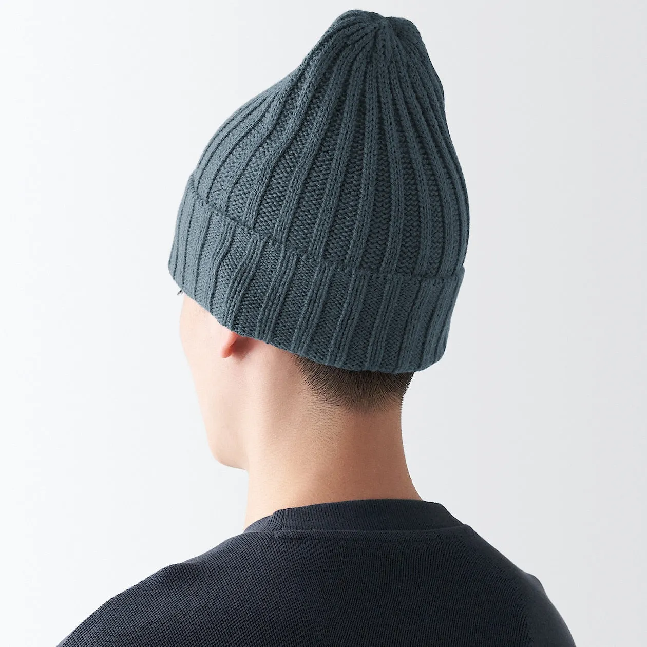 Non-Itchy Wool Ribbed Beanie