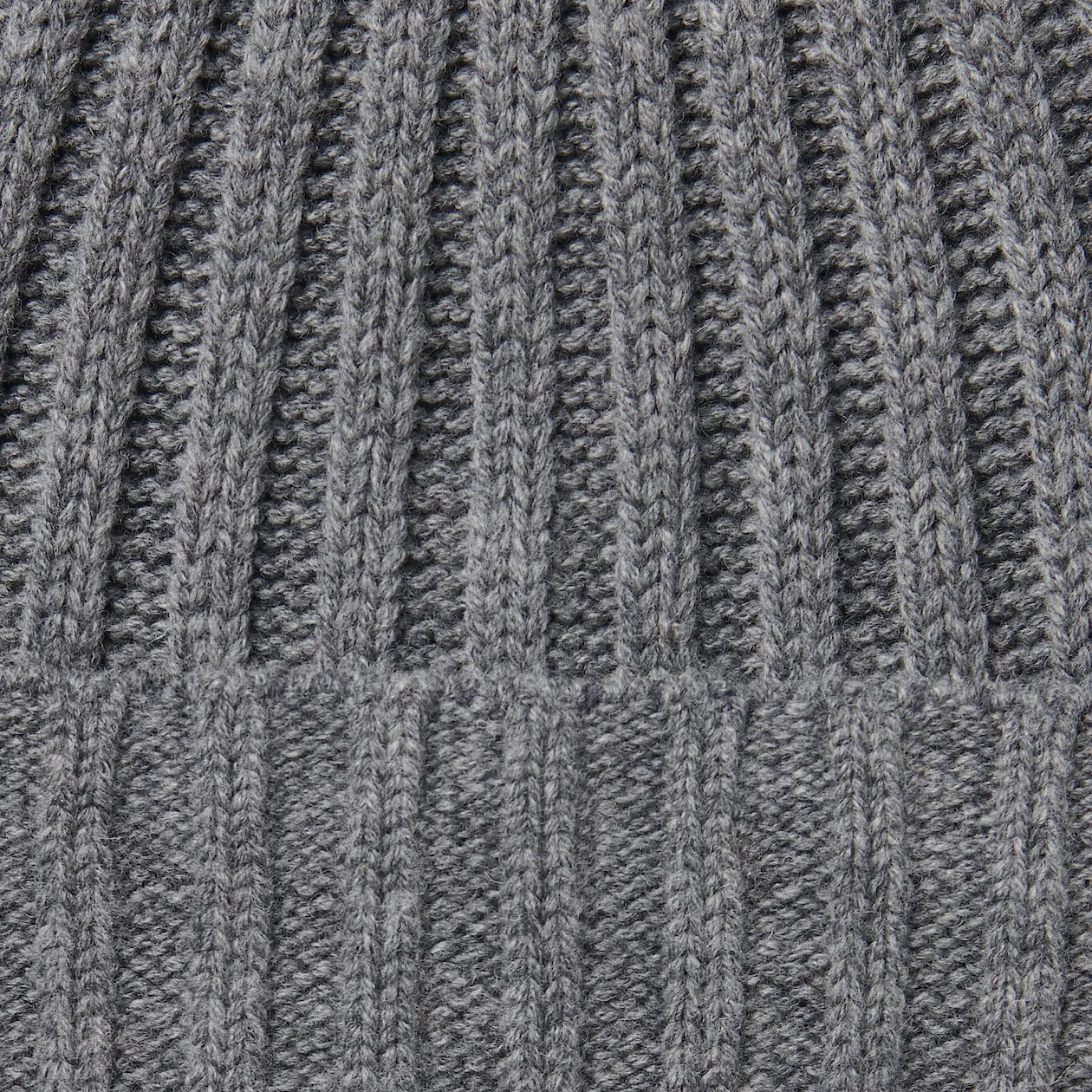 Non-Itchy Wool Ribbed Beanie