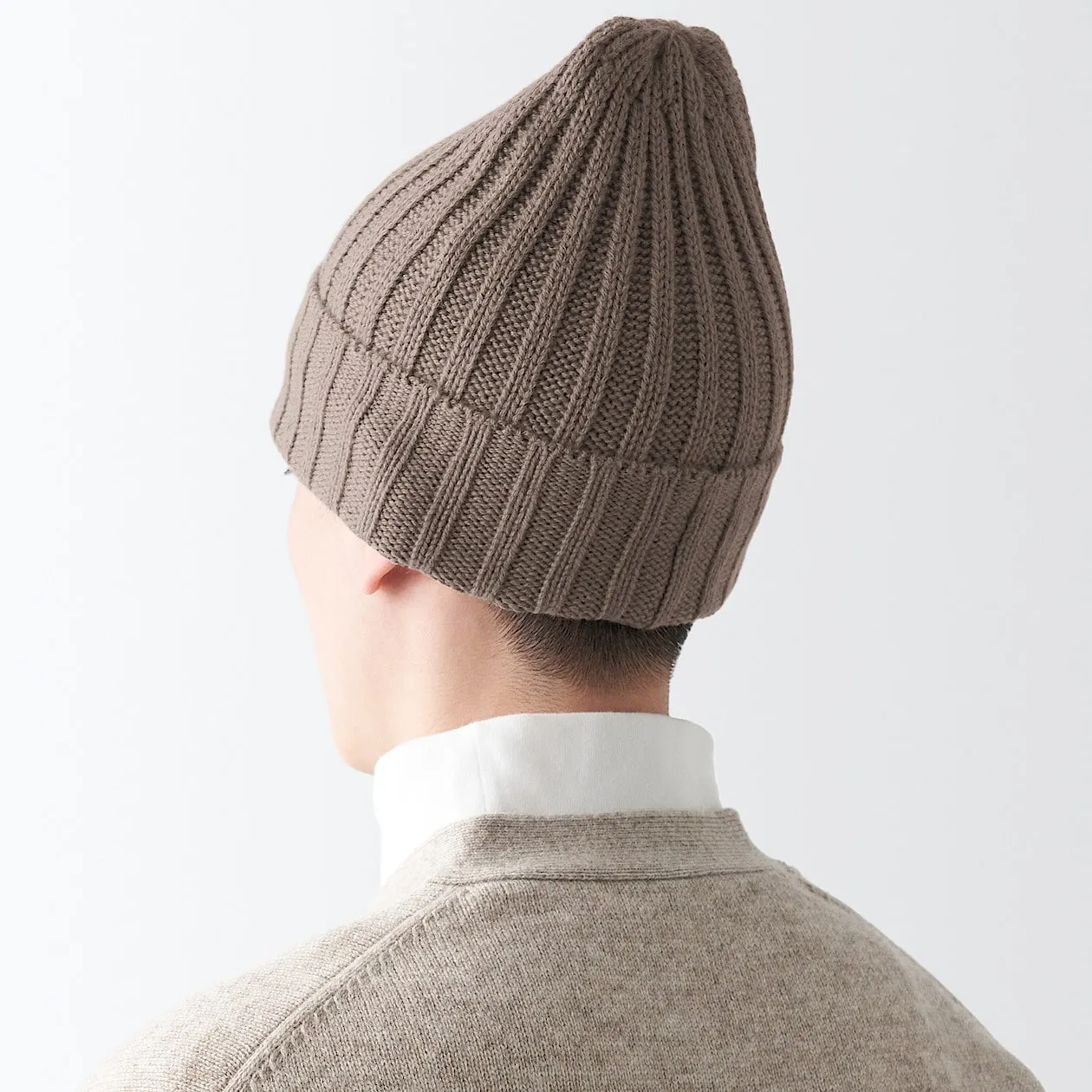 Non-Itchy Wool Ribbed Beanie