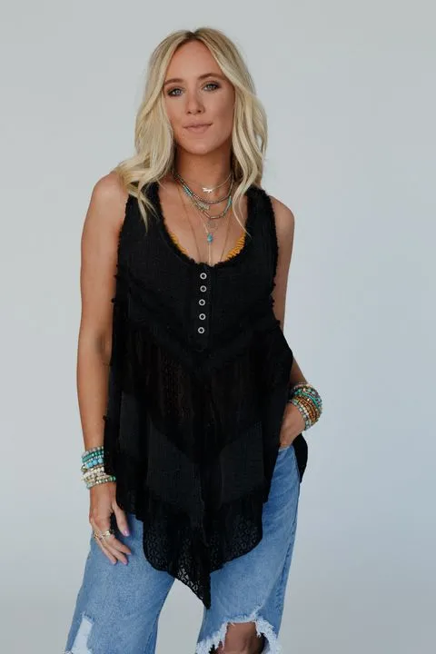 Norah Tunic Top - Black