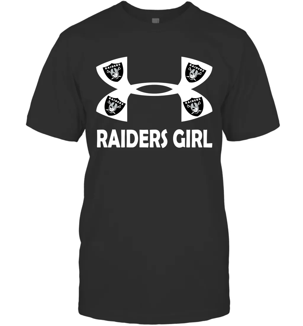 Oakland Raiders Girl Under Armour Football T-Shirt