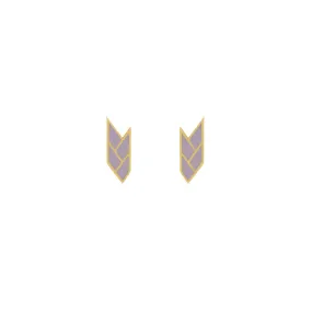 OSIRIS STUDS MAUVE — 18K Gold