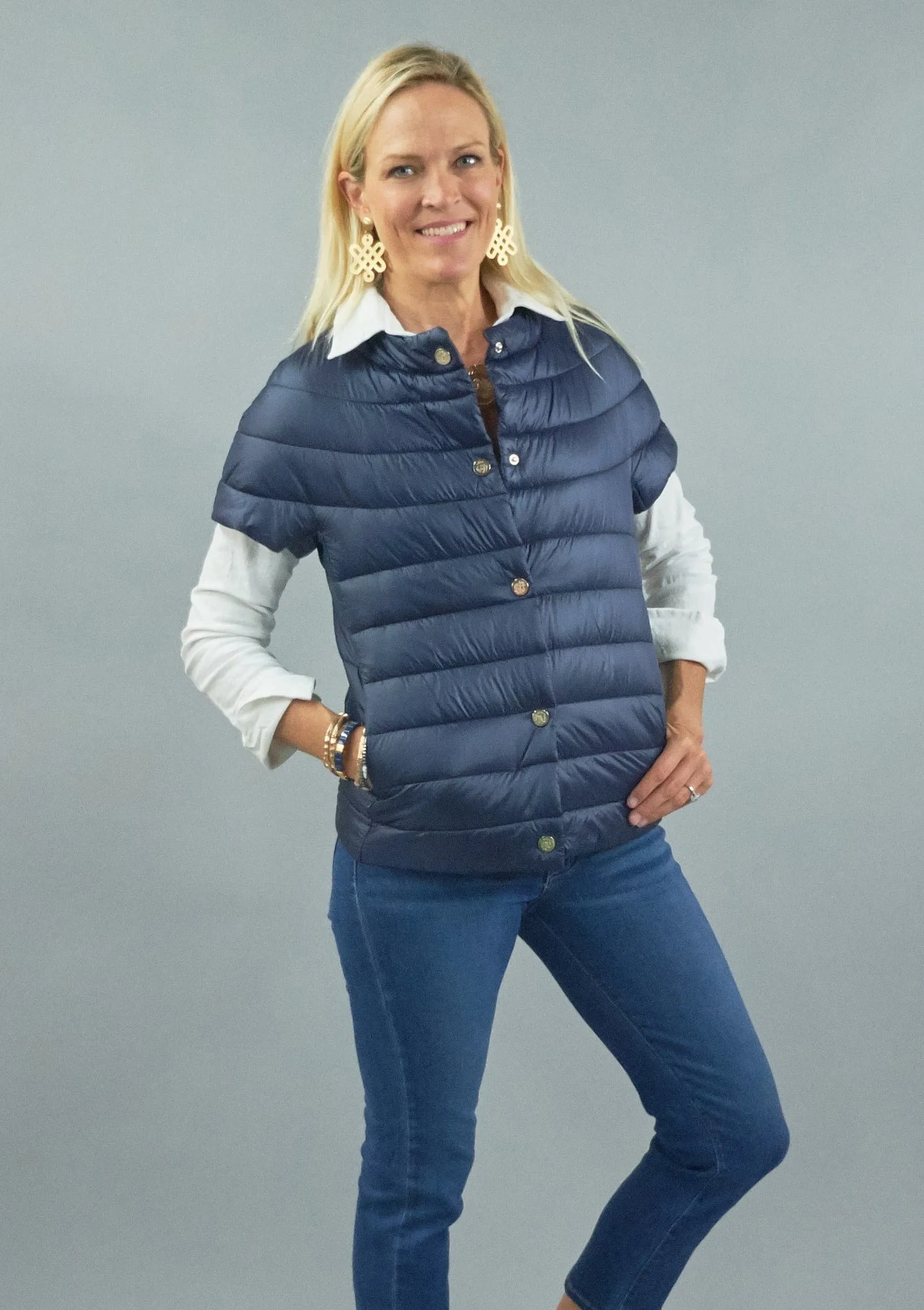 Patty Kim Audrey Short Sleeve Puffer