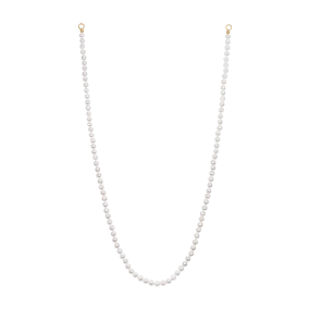 Petite White Round Seed Pearl Strand - 11423