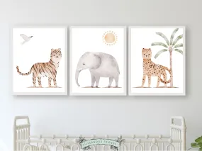 Safari Nursery Prints - Set 4