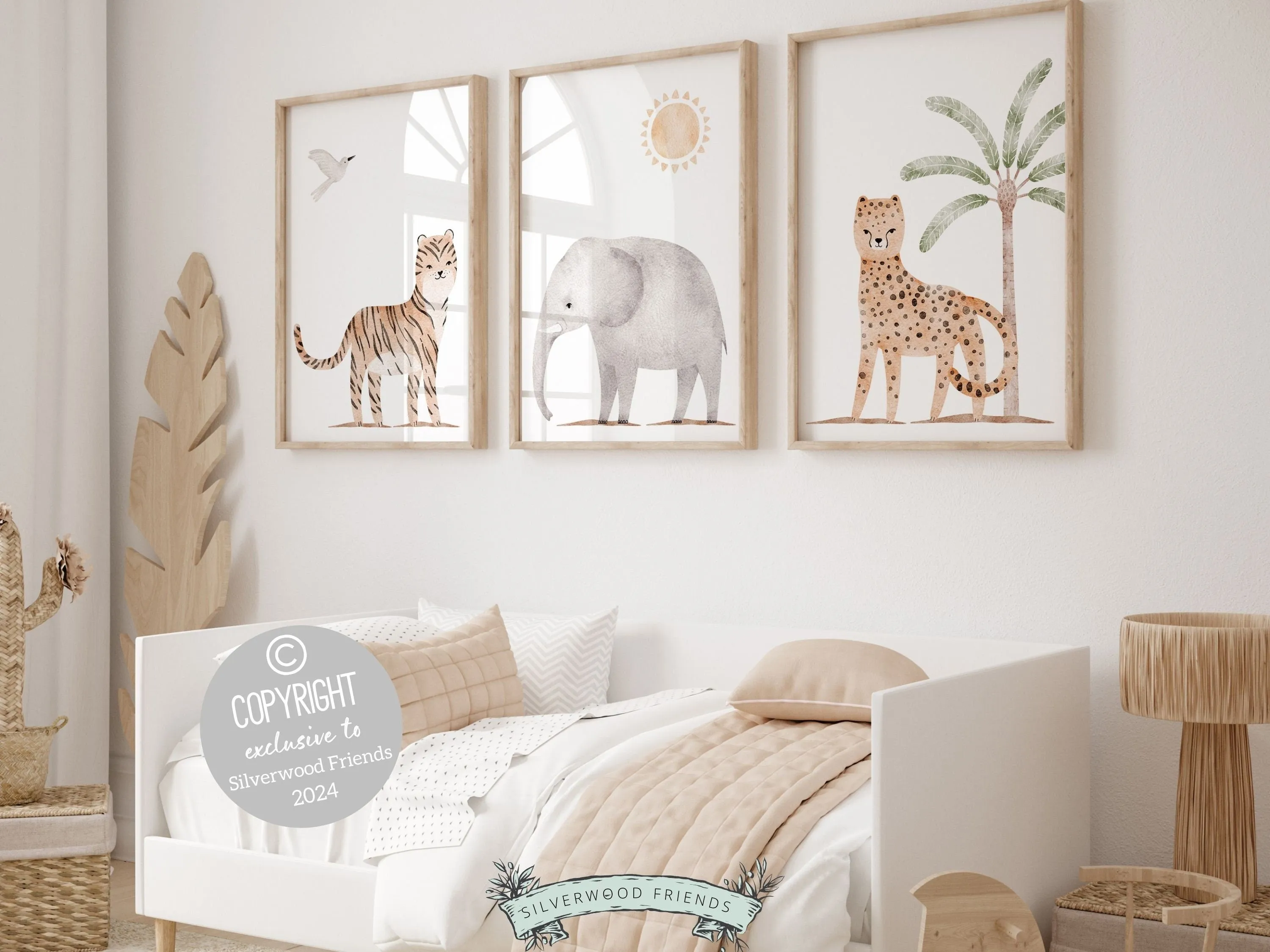 Safari Nursery Prints - Set 4