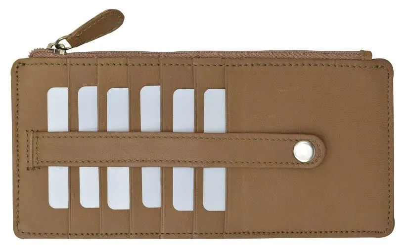 Slim Genuine Leather Credit Card Wallet Unisex / Assorted Colors