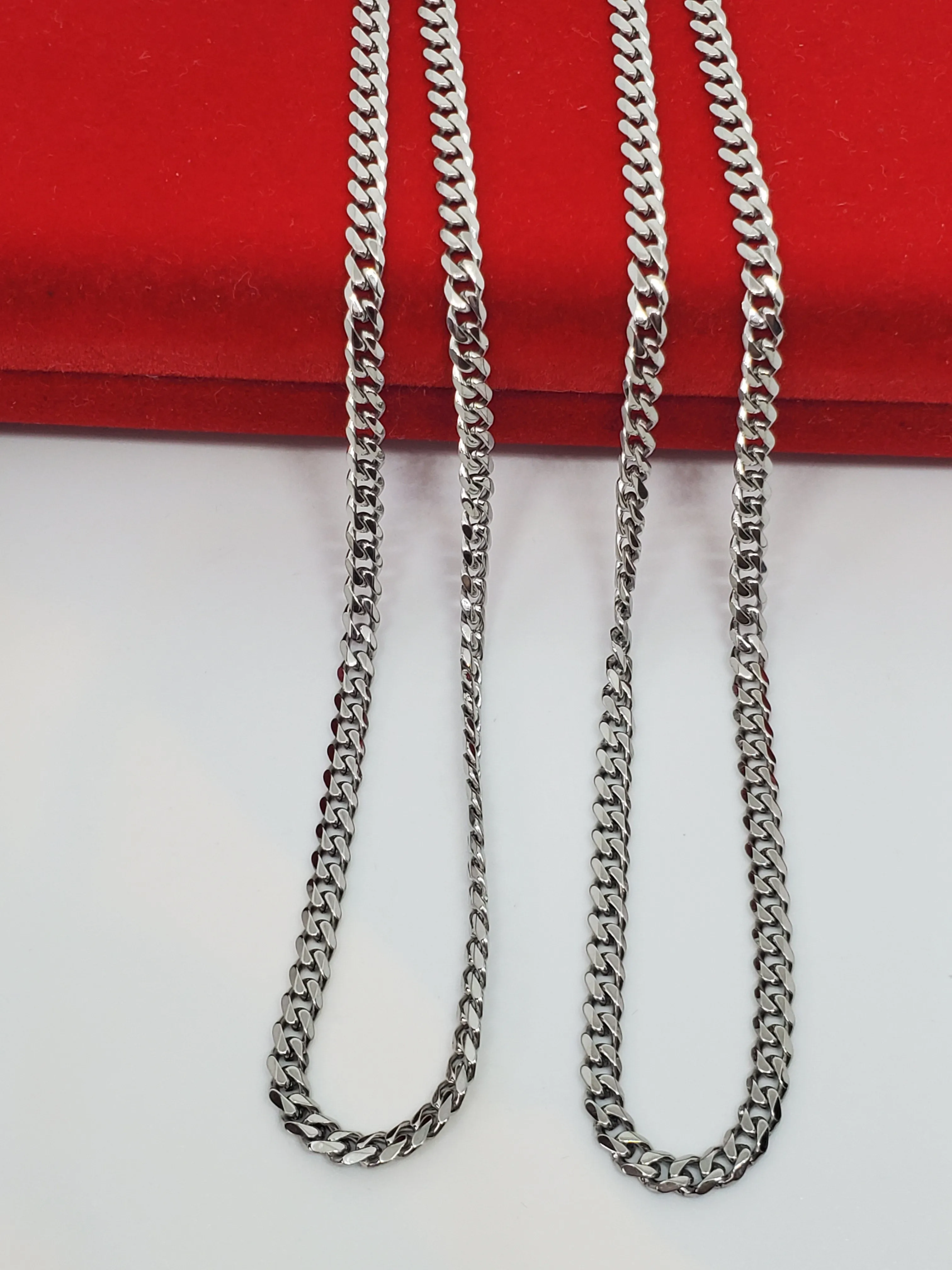 Stainless Steel Unisex cuban link chain