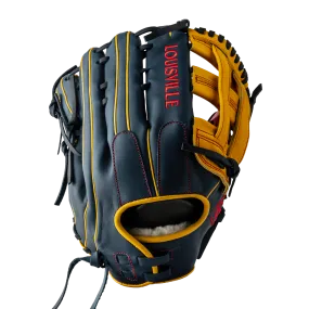 Super Z Slowpitch Fielding Glove 24 - Red - Navy - Yellow