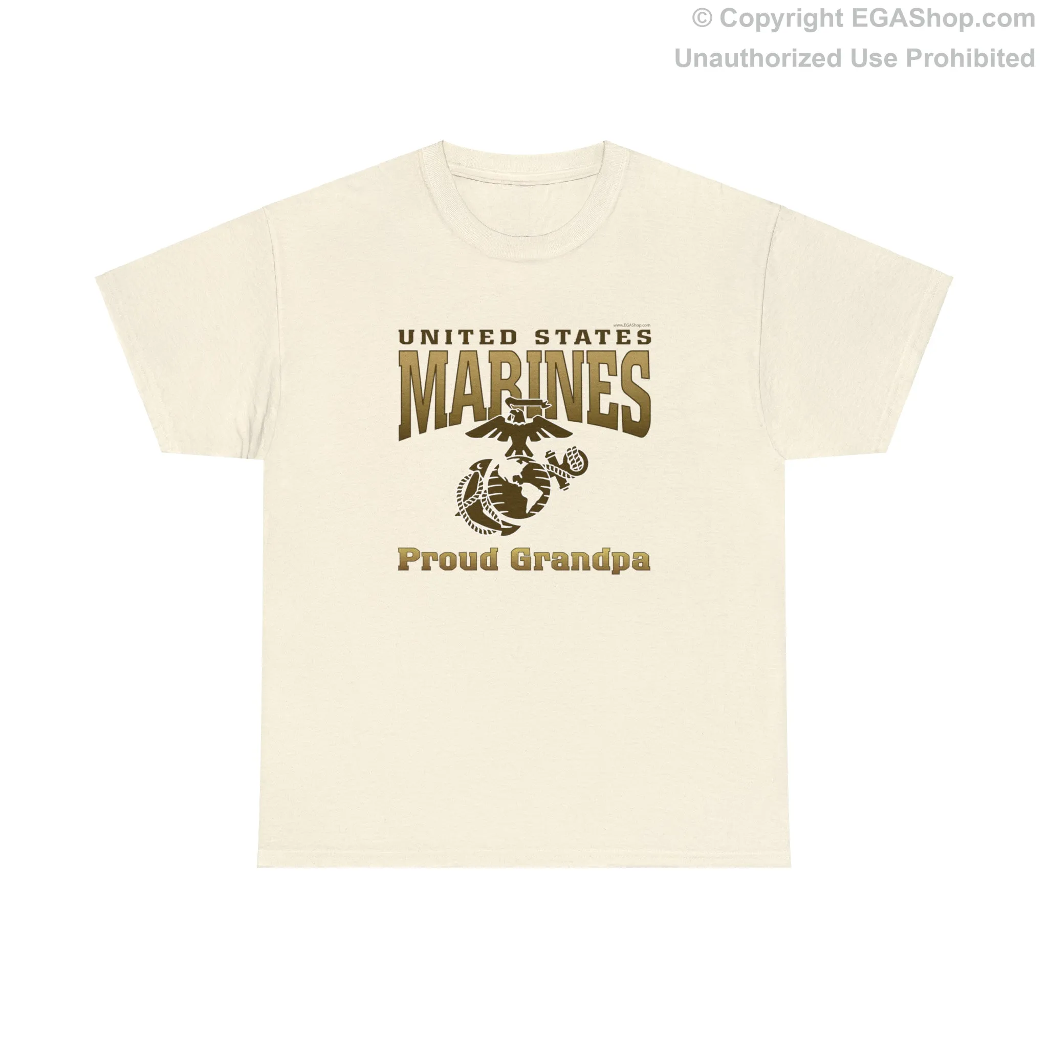 T-Shirt: United States Marines Proud Grandpa