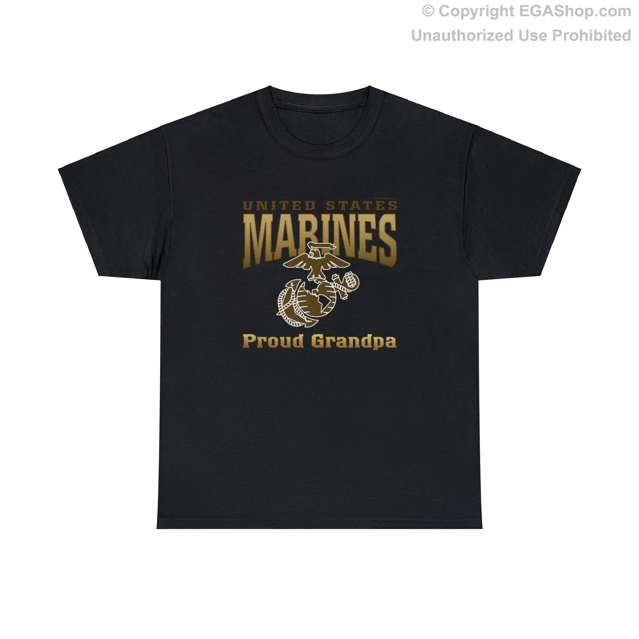 T-Shirt: United States Marines Proud Grandpa