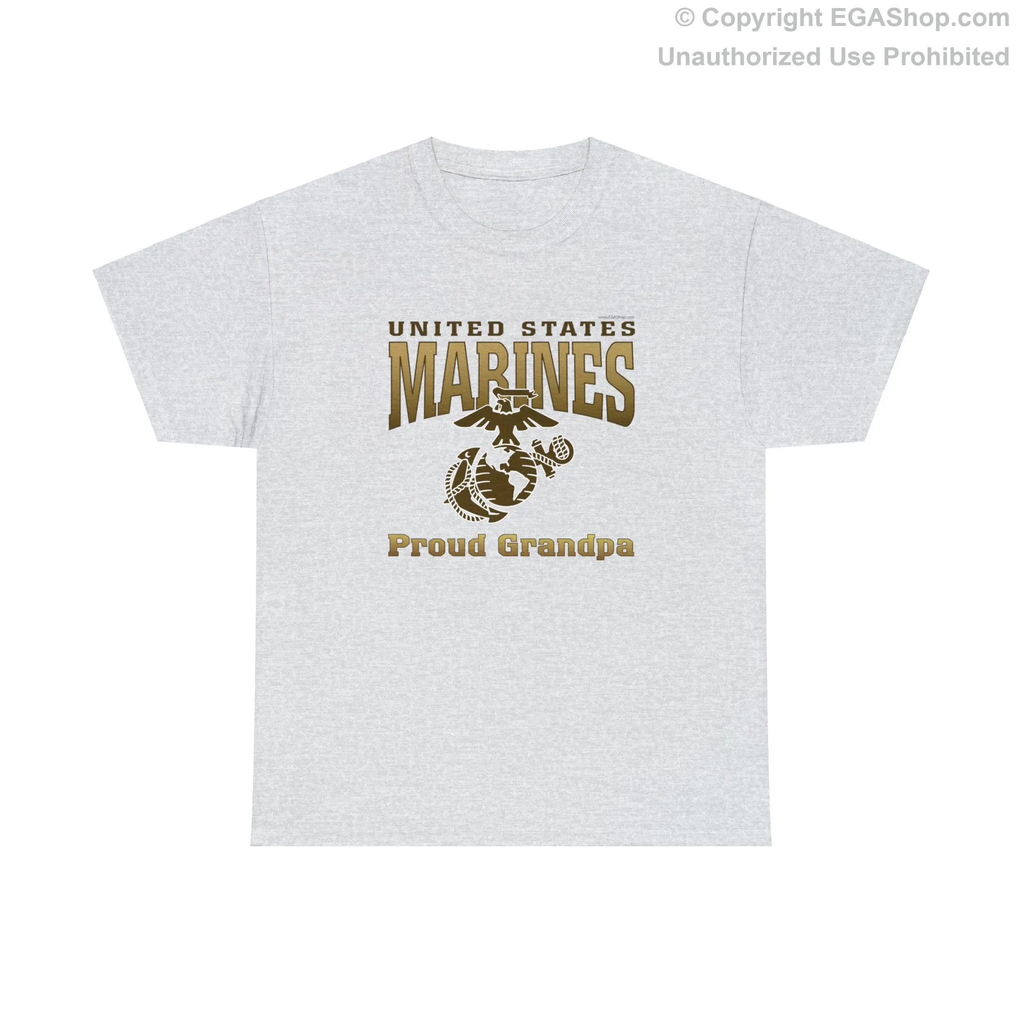 T-Shirt: United States Marines Proud Grandpa