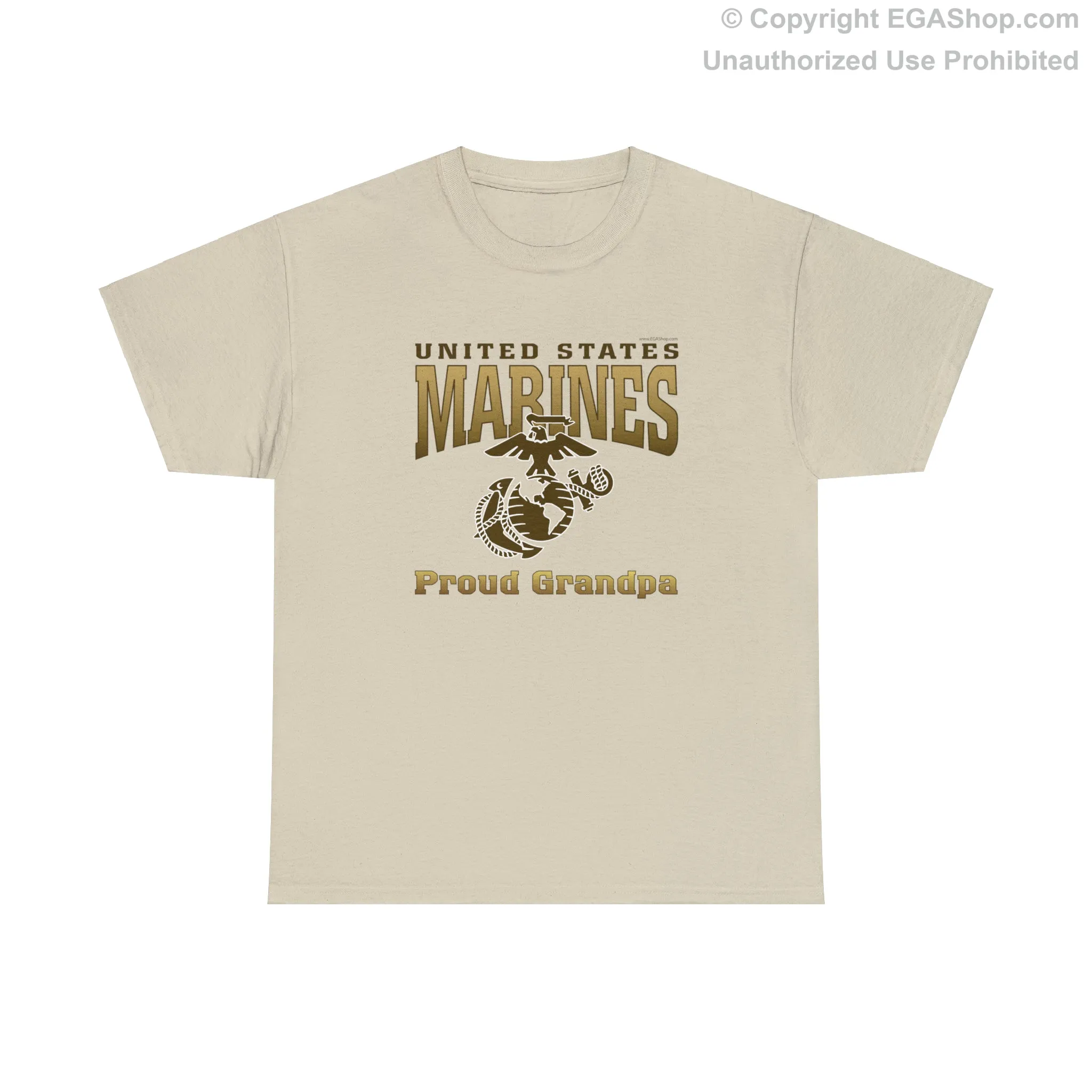 T-Shirt: United States Marines Proud Grandpa