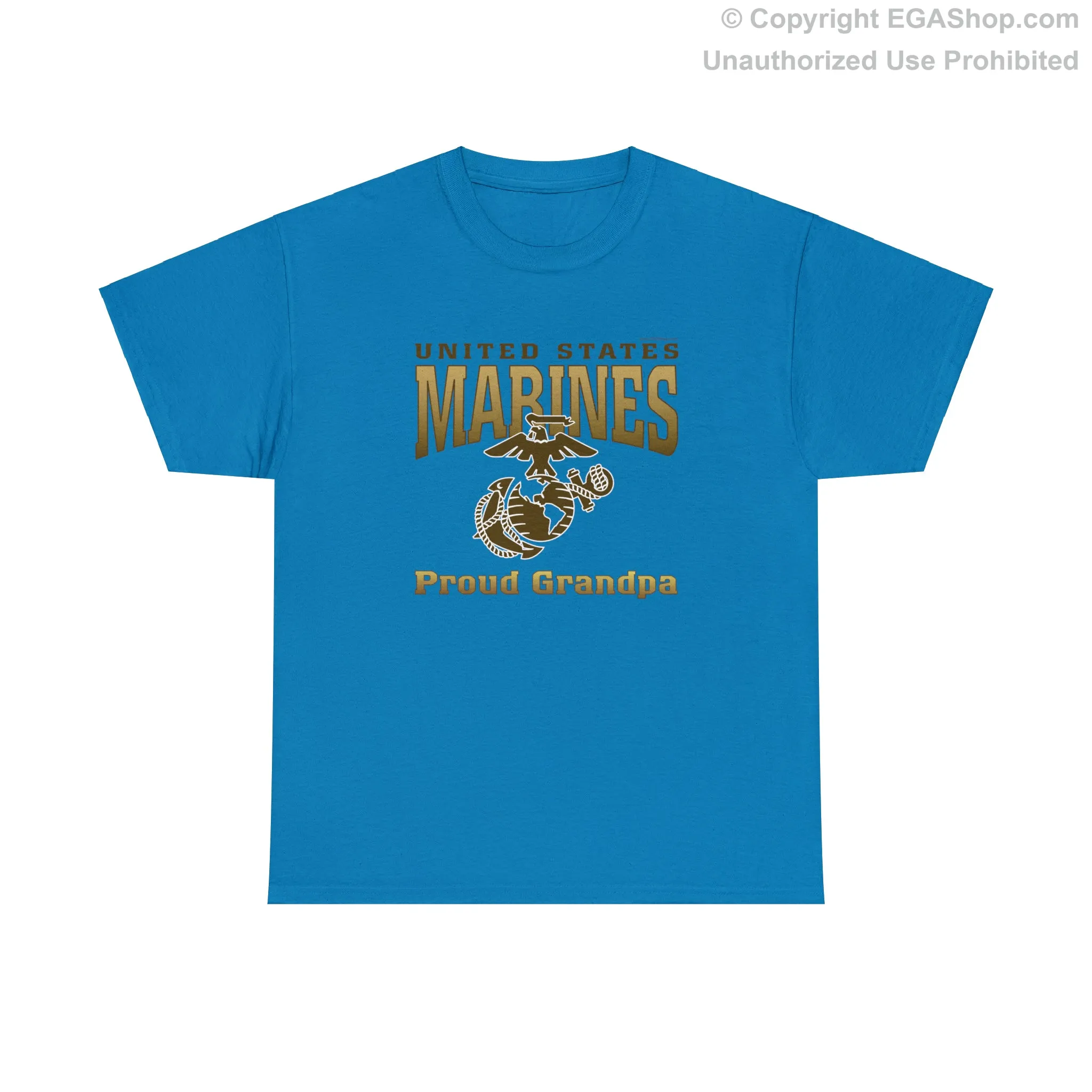 T-Shirt: United States Marines Proud Grandpa