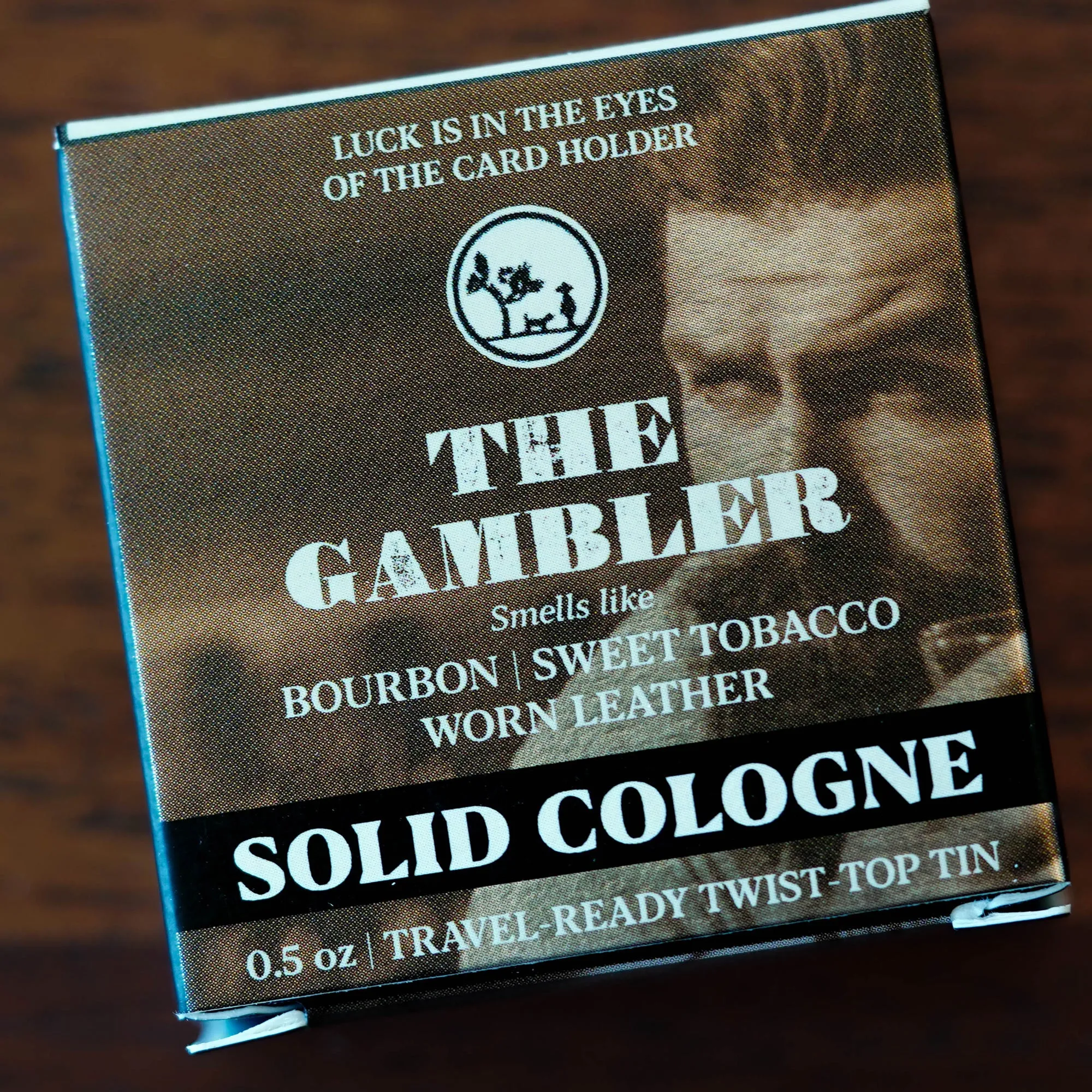 The Gambler Bourbon, Tobacco & Leather Solid Cologne