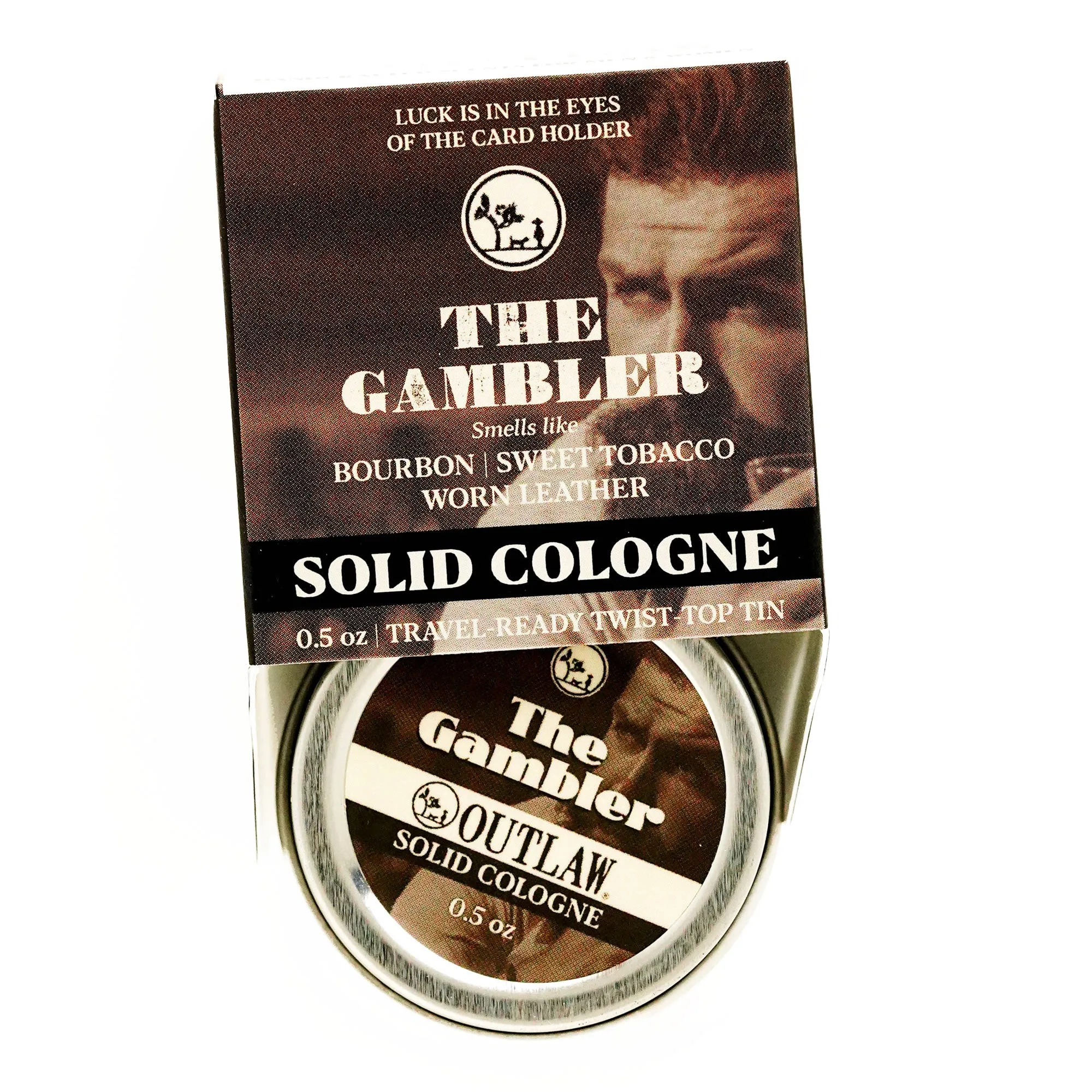 The Gambler Bourbon, Tobacco & Leather Solid Cologne