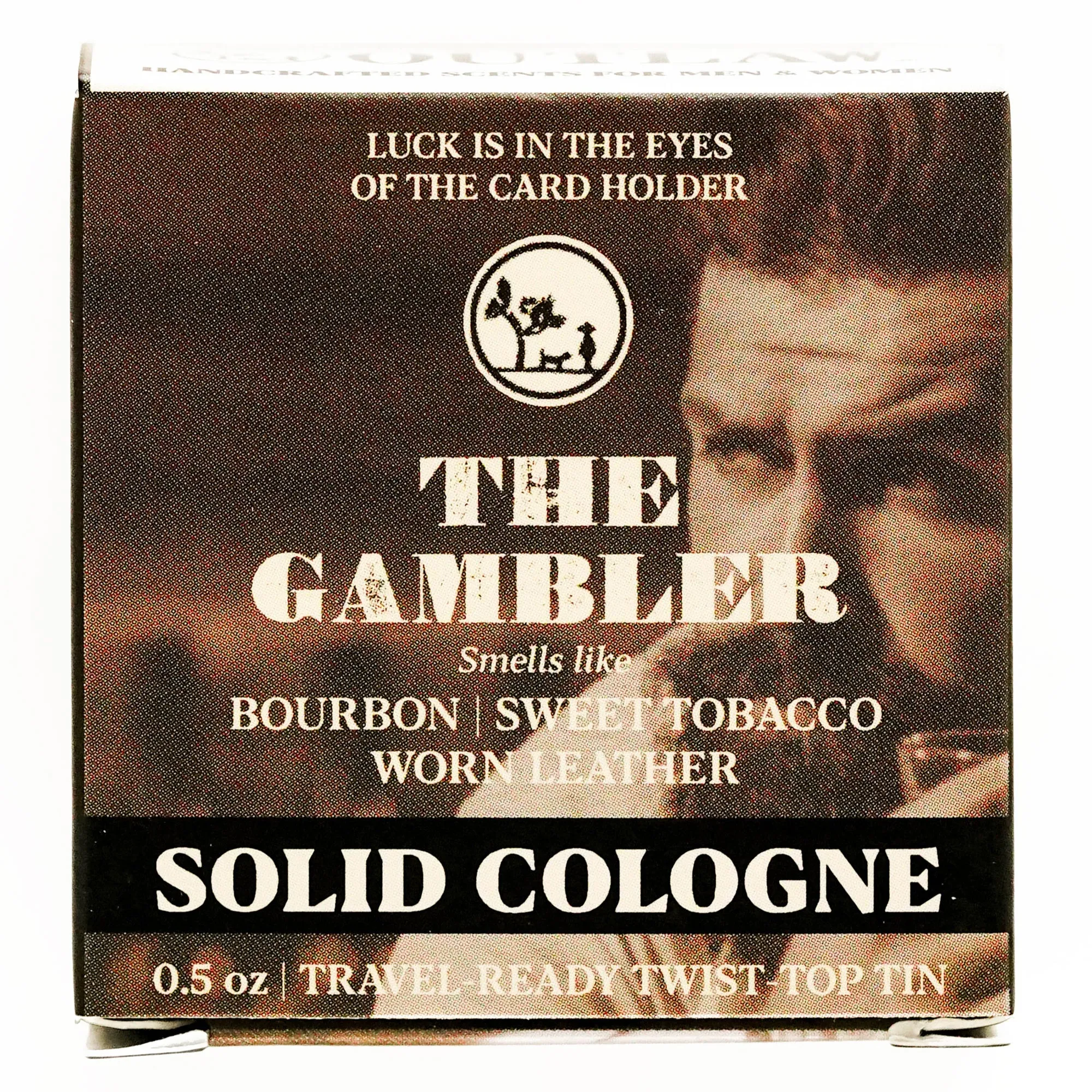 The Gambler Bourbon, Tobacco & Leather Solid Cologne