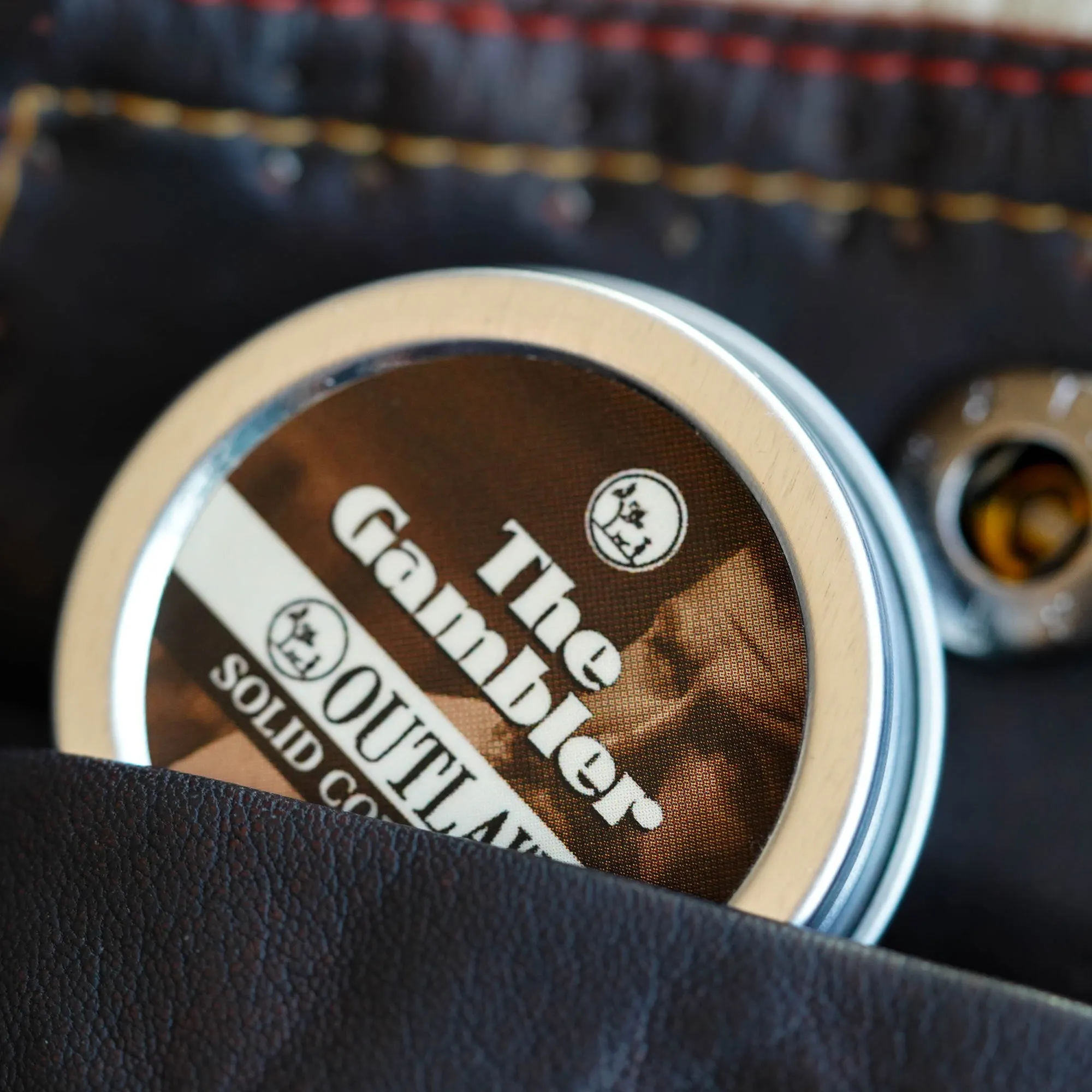 The Gambler Bourbon, Tobacco & Leather Solid Cologne