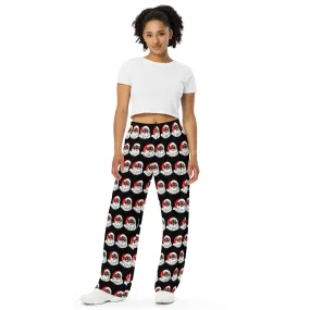 Unisex wide-leg pants African American Santa