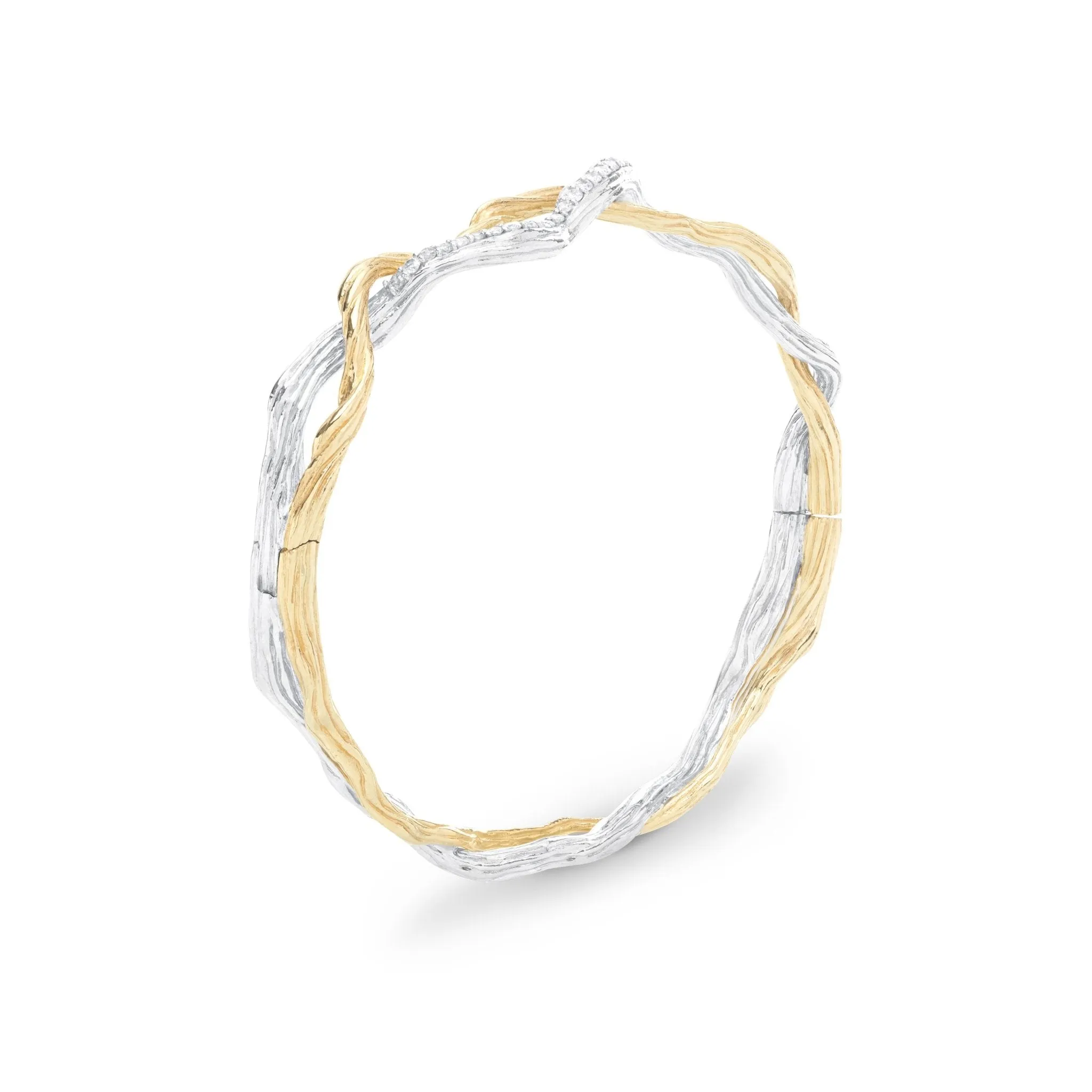 Wisteria Bracelet in Sterling Silver & 18K with Diamonds