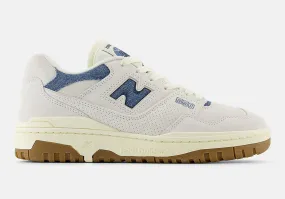 womens new balance 550 (denim/white)