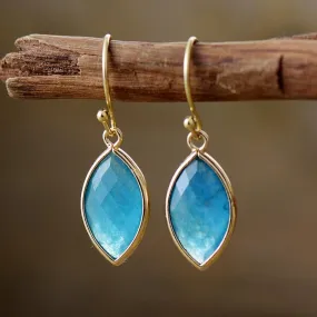 Yiing Blue Quartz Drop Earrings