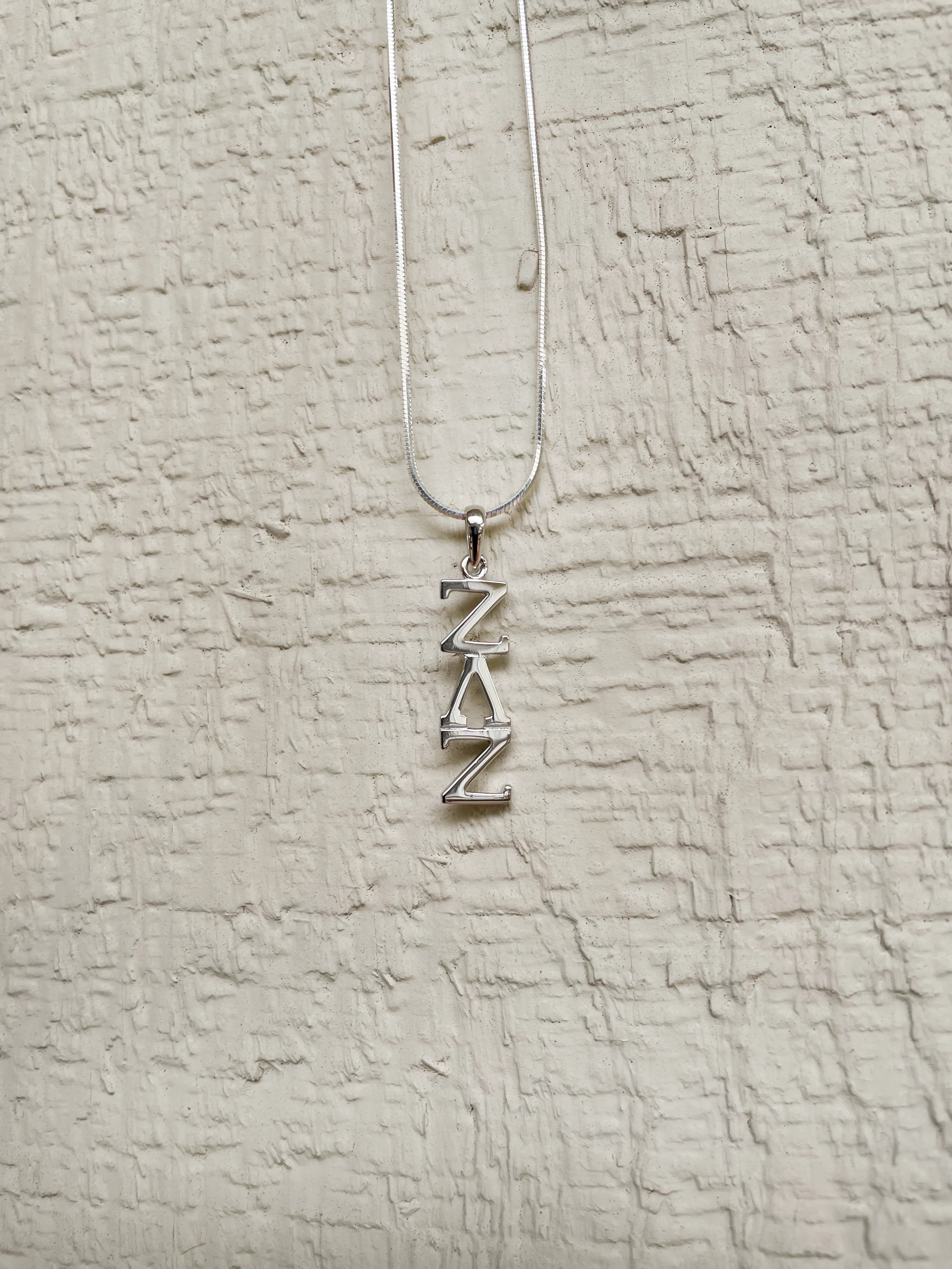 Zeta Lambda Zeta Sterling Silver Lavaliere (Lavallière Zeta Lambda Zeta En Argent Sterling)